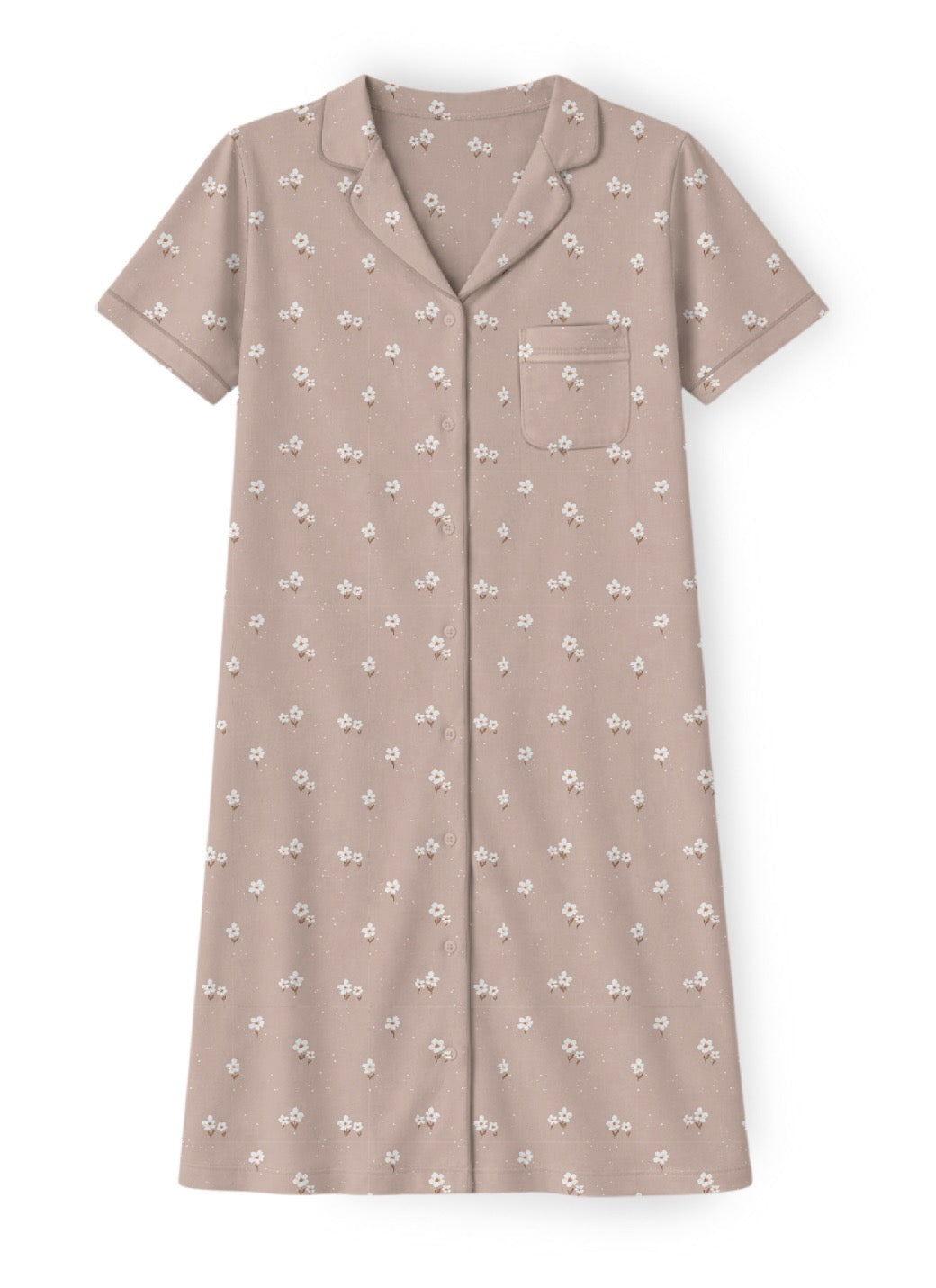 Little Blossom Adult Short Sleeve Nightgown
