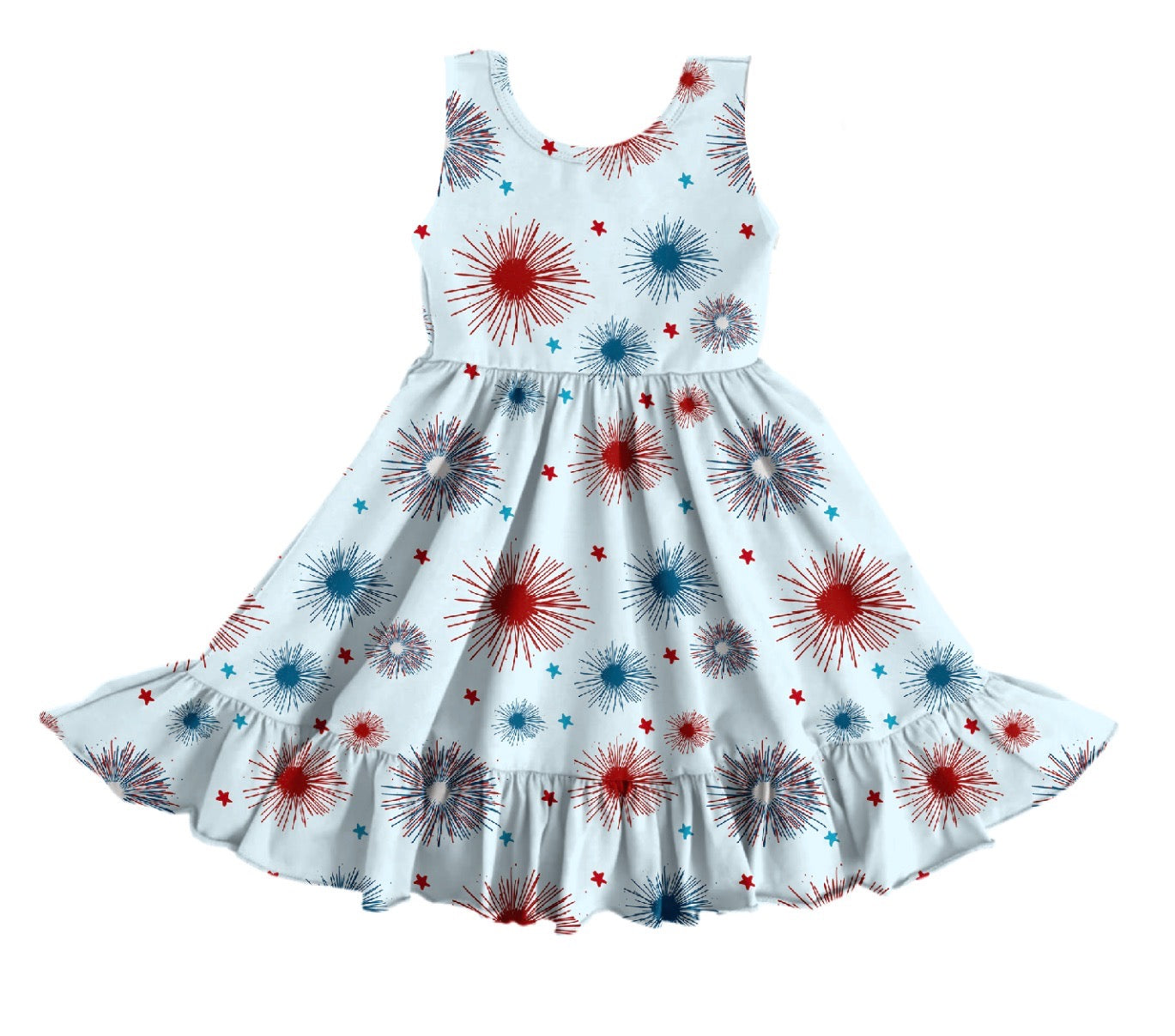 Little Firecracker Tank Twirl Dress
