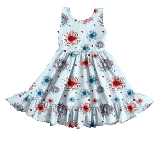 Little Firecracker Tank Twirl Dress