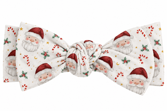 Vintage Santa Knotted Bow