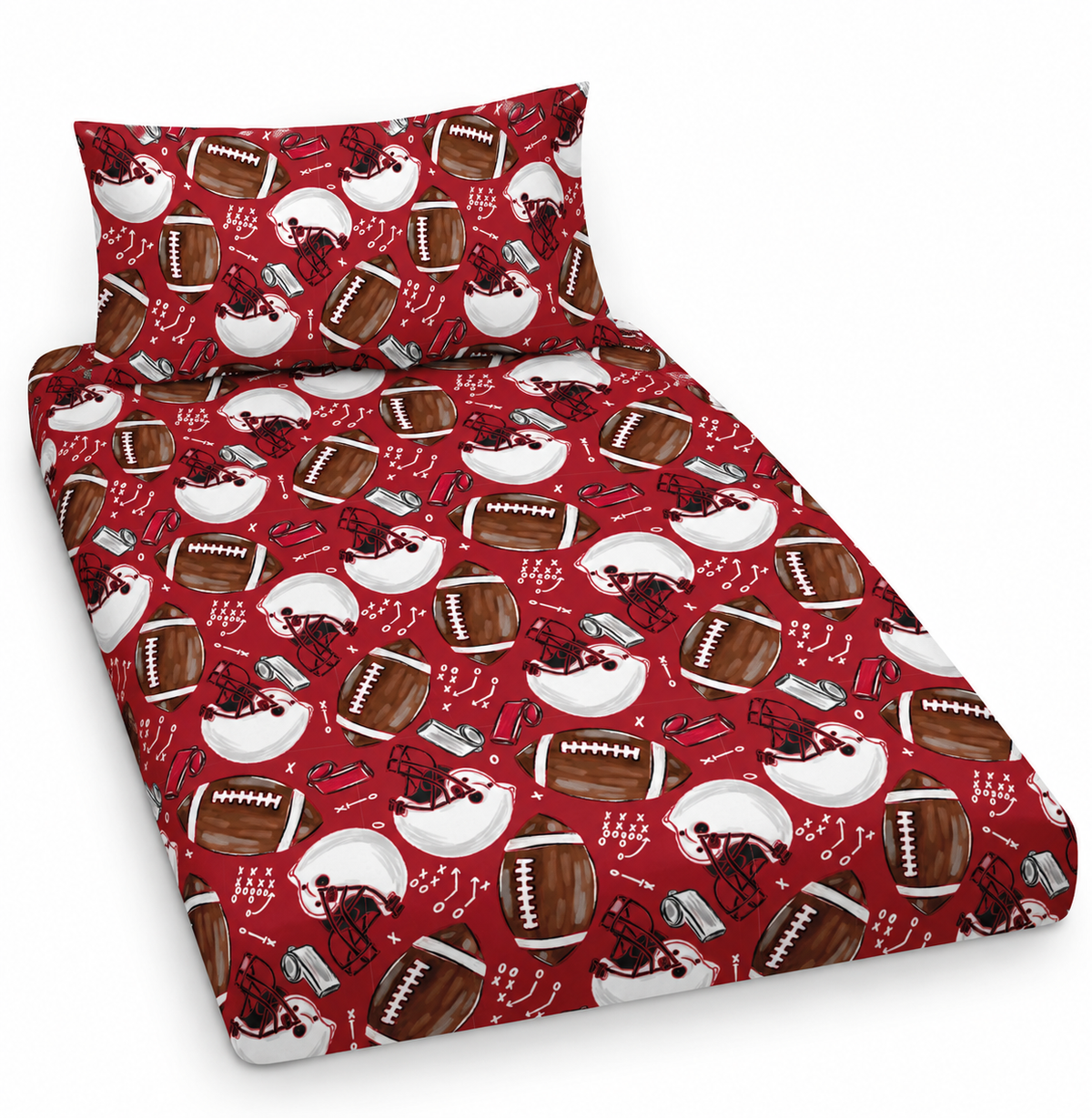Heartland Tailgate Twin Sheet + Pillow Case